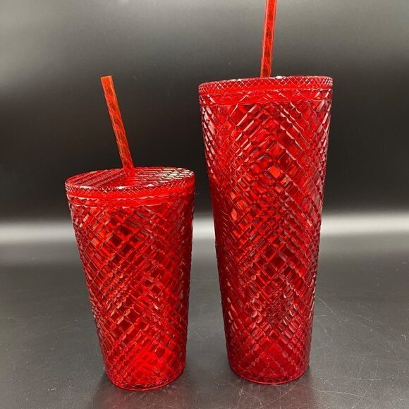 Starbucks Red Jeweled Venti (24oz) & Grande (16oz) - Picture 2 of 8